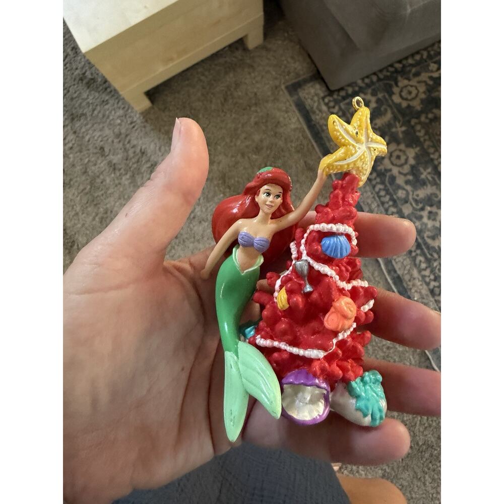 Disney The Little Mermaid Ariel Coral Christmas Tree Ornament 2007 Holiday